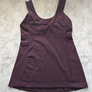 Lululemon Purple Scoop Neck Tank Top Womens Size 6
